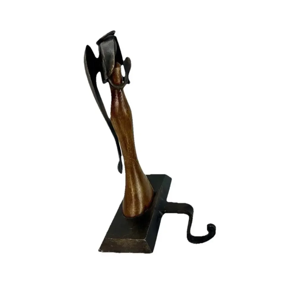 Pier 1 Imports Angel Stocking Hanger Holder Wood Metal Christmas Holiday